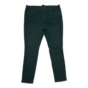 Kut from the Kloth Green High Rise Toothpick Skinny Mia Pants 38